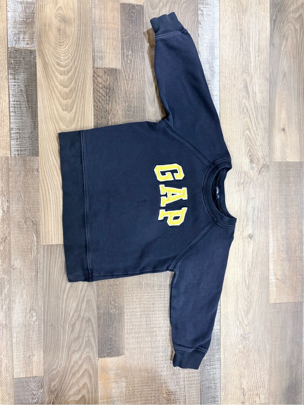 GAP Navy Sweatshirt with Yellow Lettering